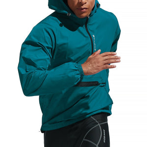 Veste / coupe-vent de cyclisme imperméable à capuche pour homme 205g "WOSAWE – BL245" - Planète Rando