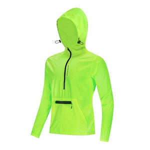 Veste / coupe-vent de cyclisme imperméable à capuche pour homme 205g "WOSAWE – BL245" - Planète Rando