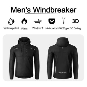 Veste de cyclisme / parka chaude avec capuche pour homme "INBIKE - WJ607" - Planète Rando