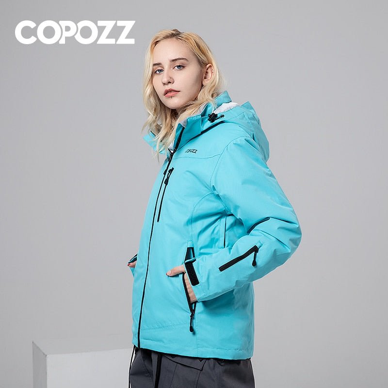 Veste de ski / manteau d'hiver chaud & imperméable pour femme "COPOZZ – SPT Ski suit" - Planète Rando