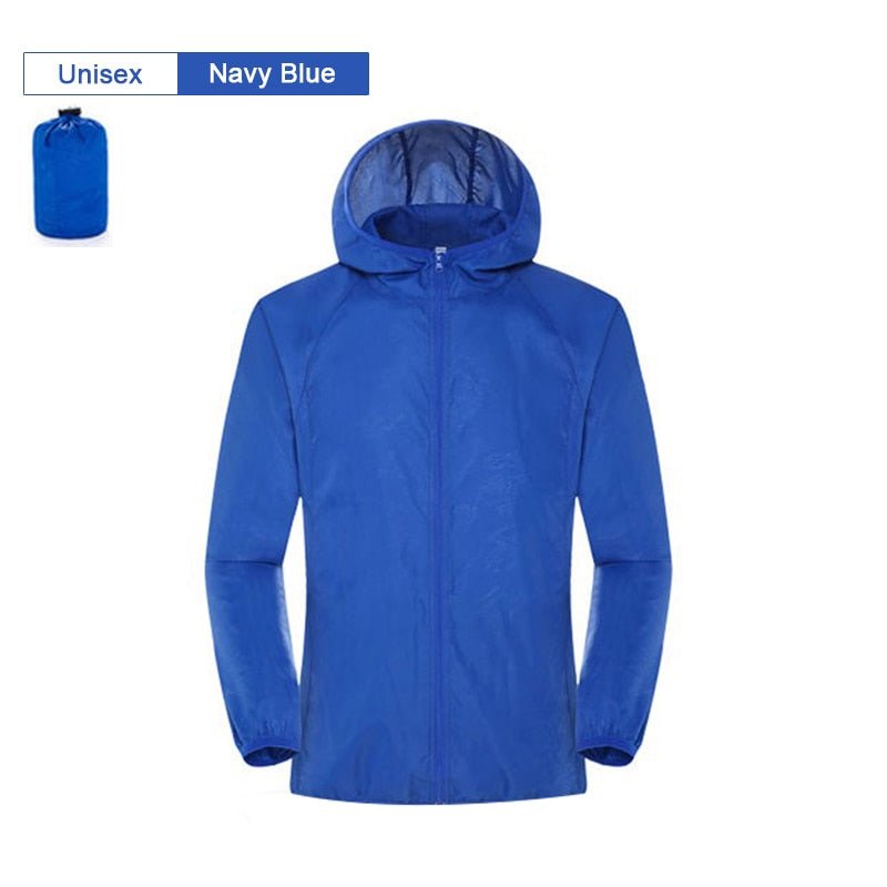 Veste imperméable / coupe-vent ultraléger UPF 40+ 120g "LNGXO - UL-Light" - Bleu navy / S | Planète Rando