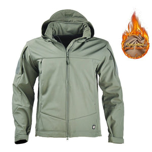 Veste tactique en polaire pour homme "HAN WILD - Windbreakers" - Vert / S | Planète Rando