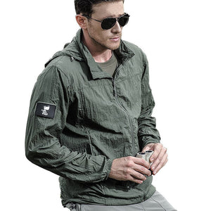 Veste ultralégère / coupe-vent à capuche & imperméable UPF50 + "Outdoor Combat - Tacital jacket" - Planète Rando