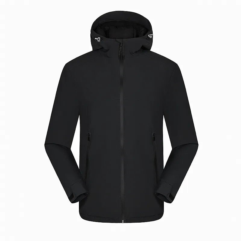 Vestes de randonnée imperméable avec doublure hivernale unisexe "LNGXO - Winter warm" - Noir / M | Planète Rando