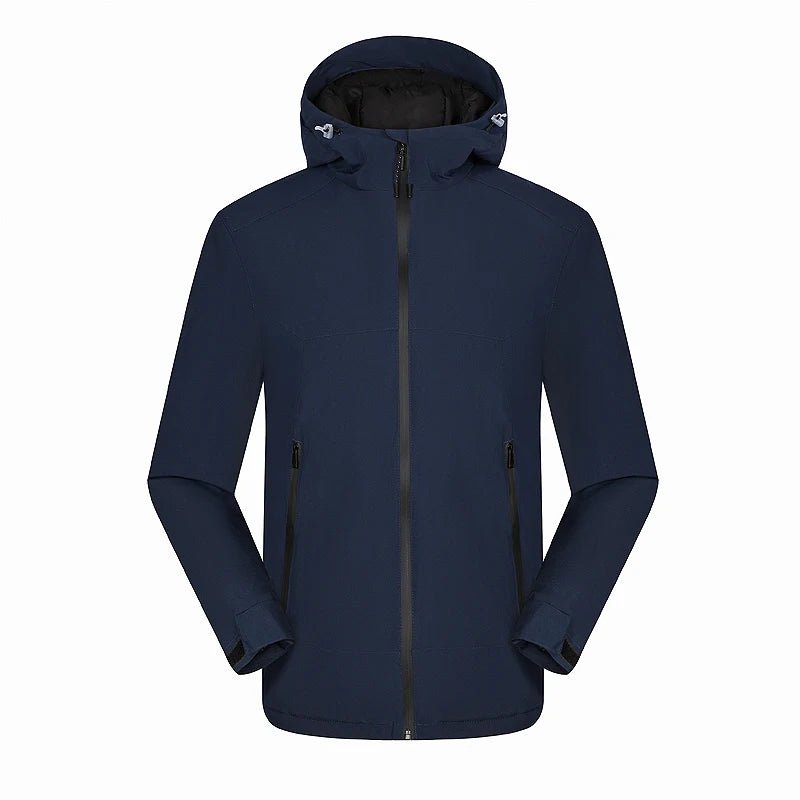 Vestes de randonnée imperméable avec doublure hivernale unisexe "LNGXO - Winter warm" - Bleu navy / M | Planète Rando